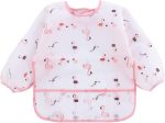 PandaEar 5 Pack Long Sleeve Bibs| Waterproof Full Bib with Sleeves for Babies Infant Toddler 6-24 Months| Mess Proof Baby Smock for Eating| Baby Apron for Feeding - Image 3